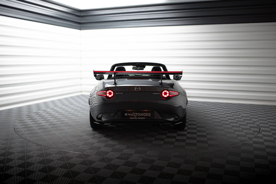 Maxton Design Carbon Spoiler With Internal Brackets Uprights + LED Mazda MX-5 ND (Mk4)