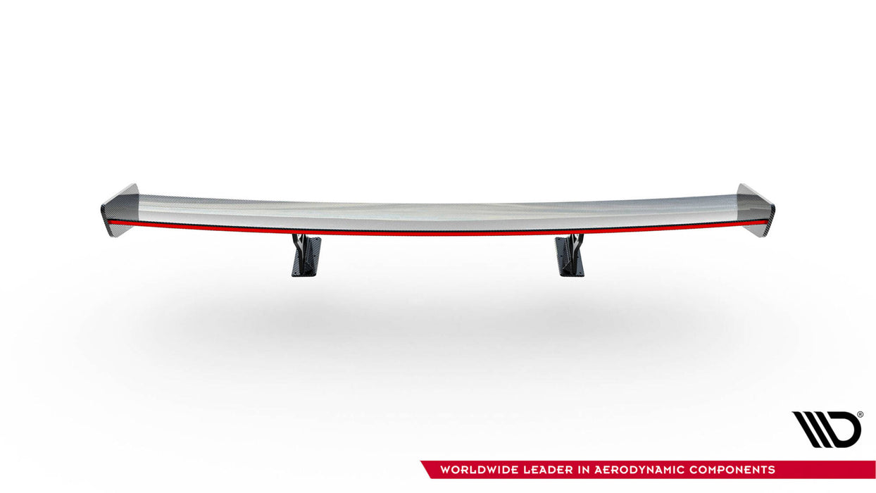 Maxton Design Carbon Spoiler With Internal Brackets Uprights + LED Mercedes-Benz CLA Coupe C118 / C118 Facelift