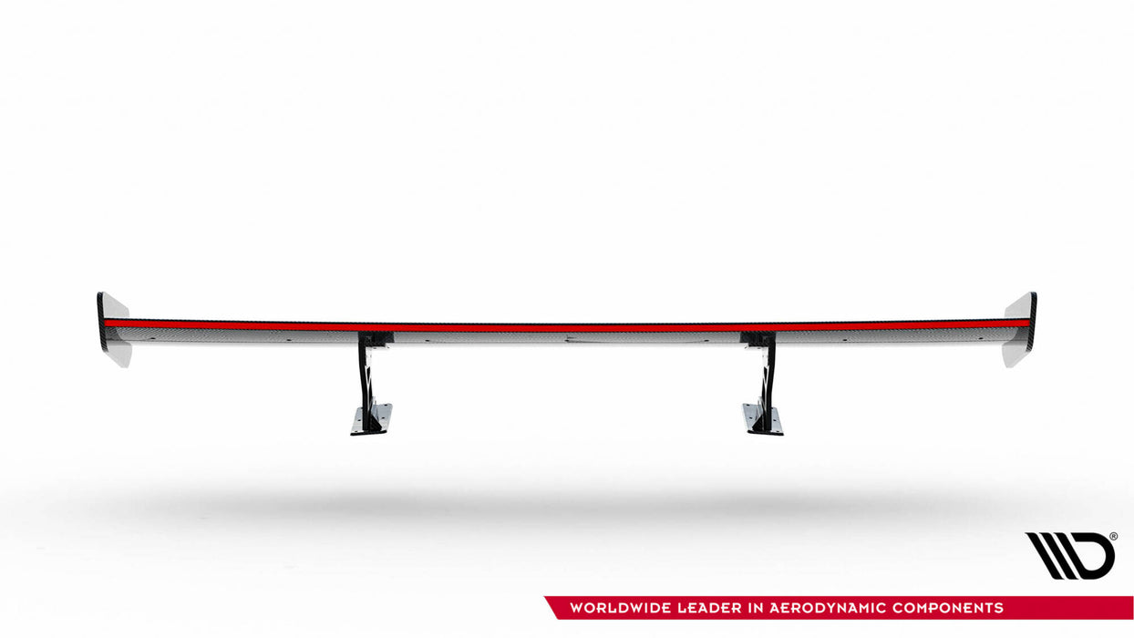 Maxton Design Carbon Spoiler With Internal Brackets Uprights + LED Mercedes-Benz CLA Coupe C118 / C118 Facelift