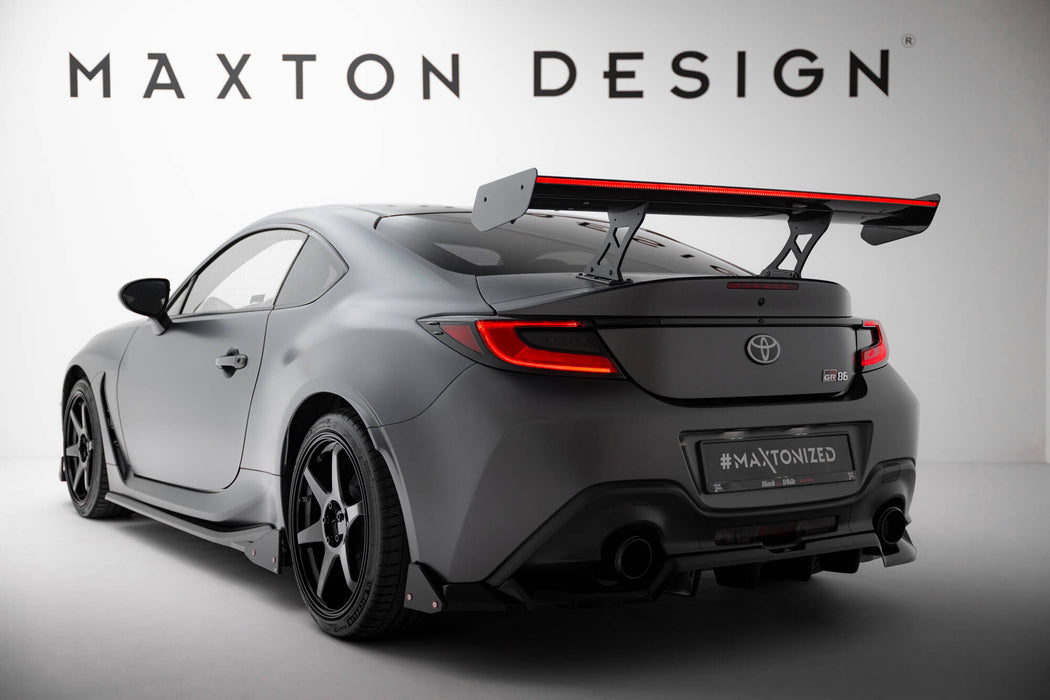 Maxton Design Carbon Spoiler With Internal Brackets Uprights + LED Toyota GR86 / Subaru BRZ Mk2