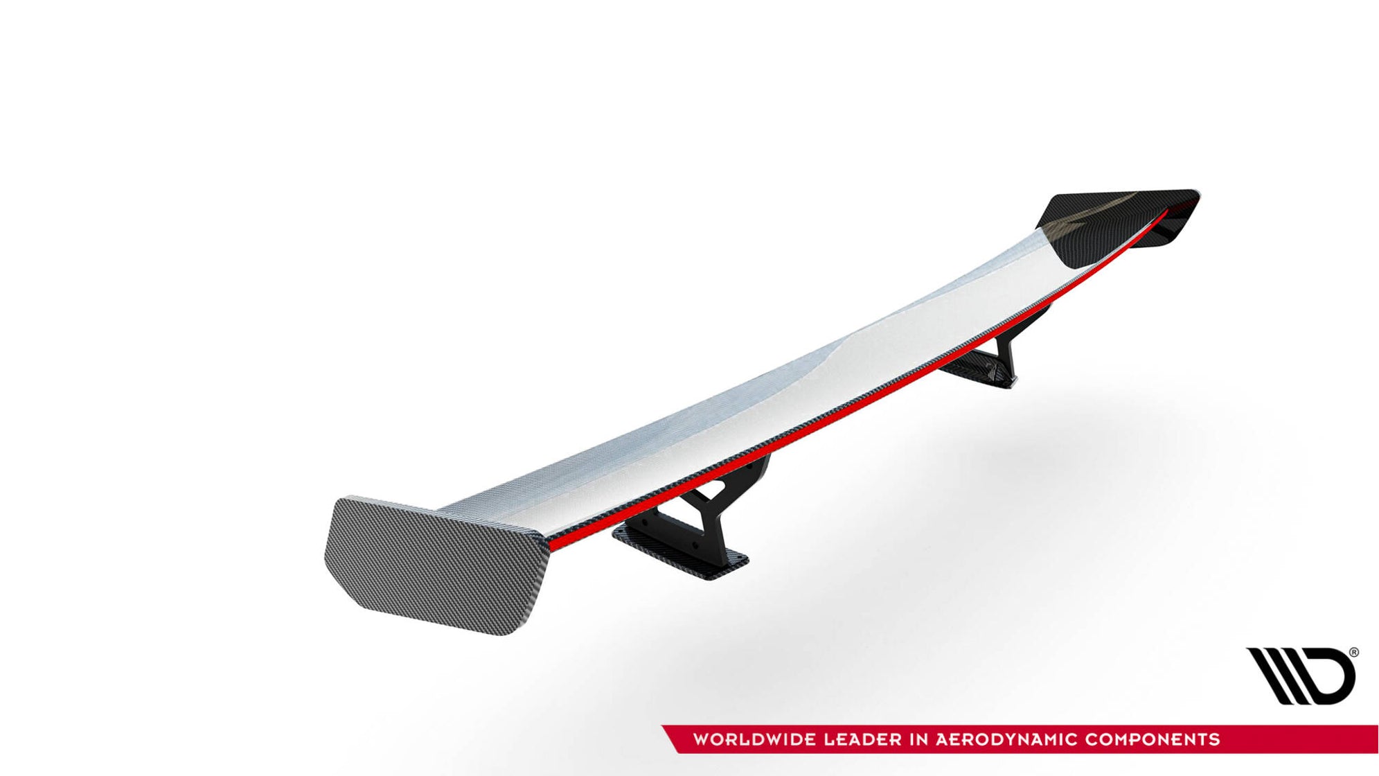 Maxton Design Carbon Spoiler With Internal Brackets Uprights + LED Vol ...