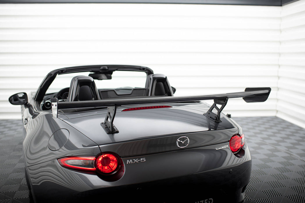 Maxton Design Carbon Spoiler With Internal Brackets Uprights Mazda MX-5 ND (Mk4)