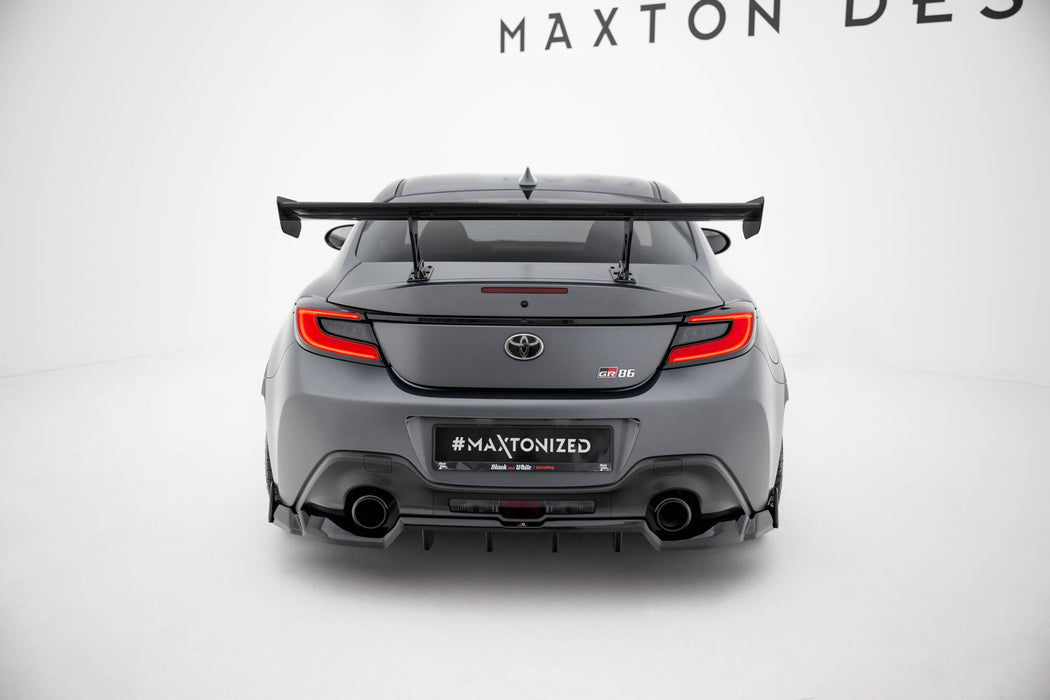 Maxton Design Carbon Spoiler With Internal Brackets Uprights Toyota GR86 / Subaru BRZ Mk2