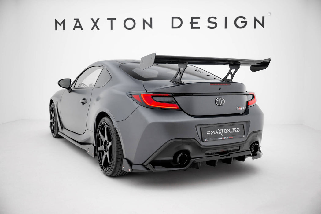 Maxton Design Carbon Spoiler With Internal Brackets Uprights Toyota GR86 / Subaru BRZ Mk2
