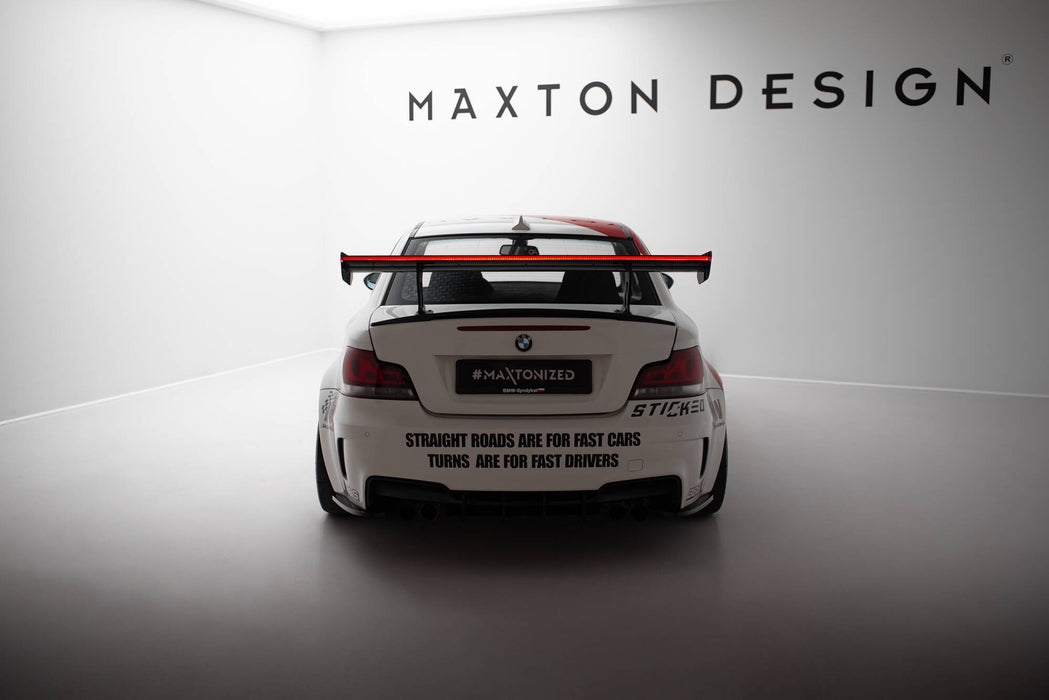 Maxton Design Carbon Spoiler With Internal Brackets Uprights V.1 + LED BMW 1 M E82