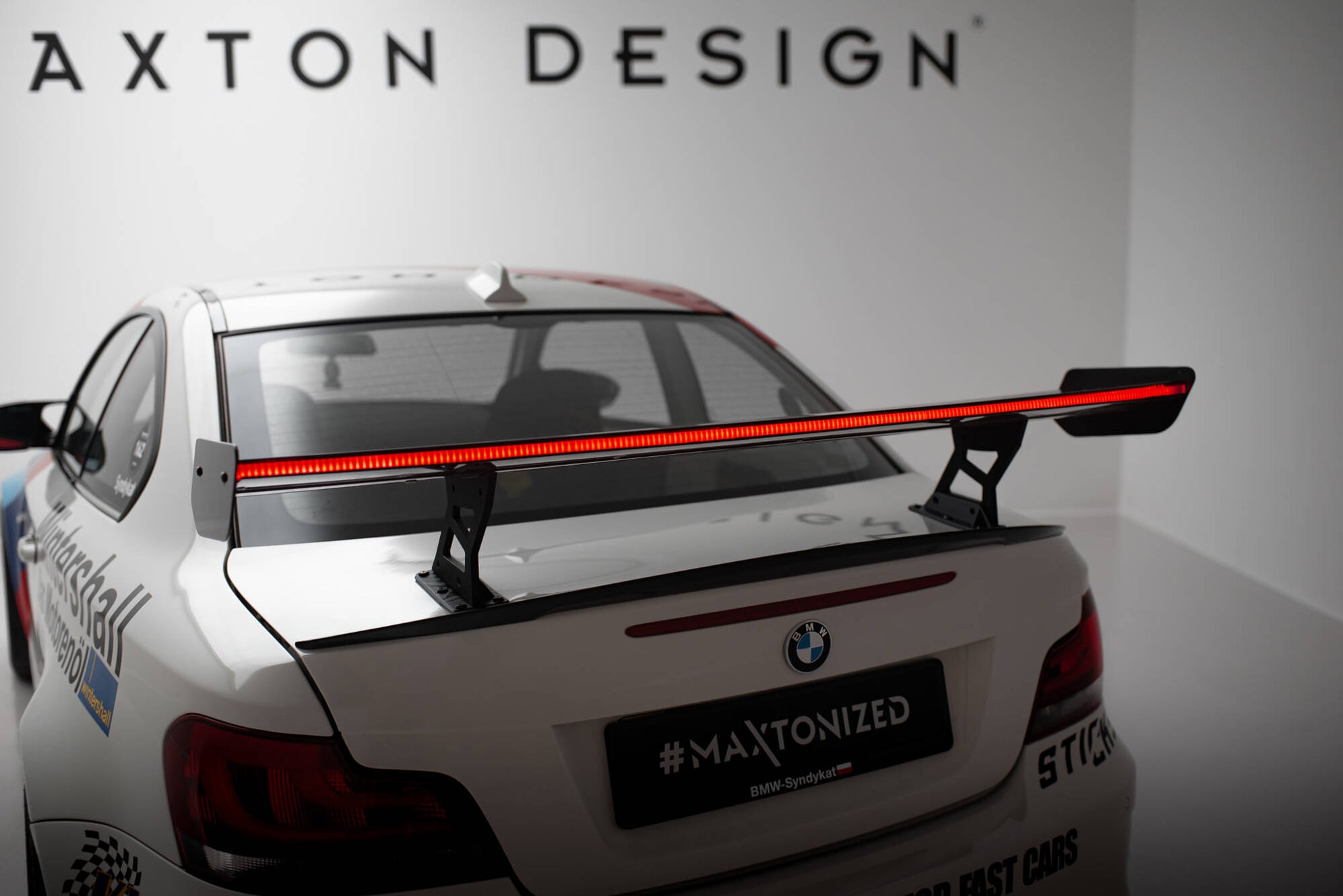 Maxton Design Carbon Spoiler With Internal Brackets Uprights V.2 + LED ...
