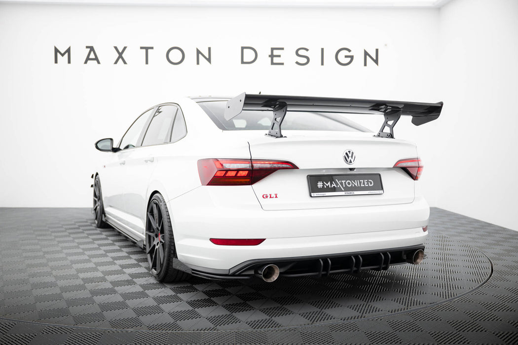 Maxton Design Carbon Spoiler With Internal Brackets Uprights Volkswagen Jetta GLI Mk7