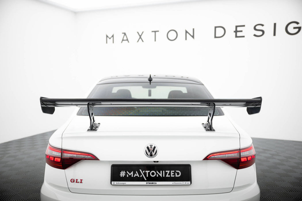 Maxton Design Carbon Spoiler With Internal Brackets Uprights Volkswagen Jetta GLI Mk7