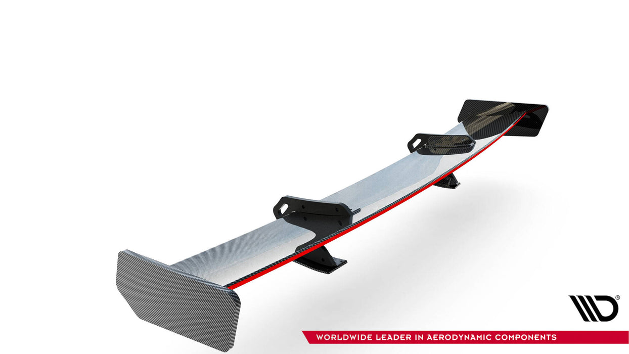 Maxton Design Carbon Spoiler With Upper Swan Mounting + LED Audi A5 Coupe 8T