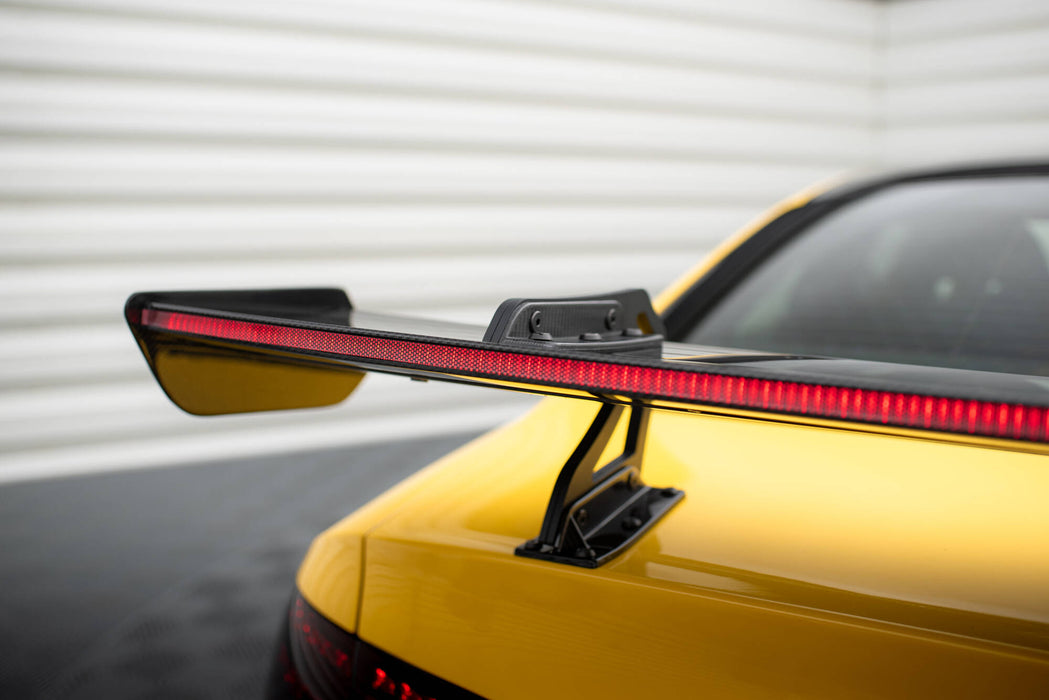 Maxton Design Carbon Spoiler With Upper Swan Mounting + LED Audi A5 Coupe 8T