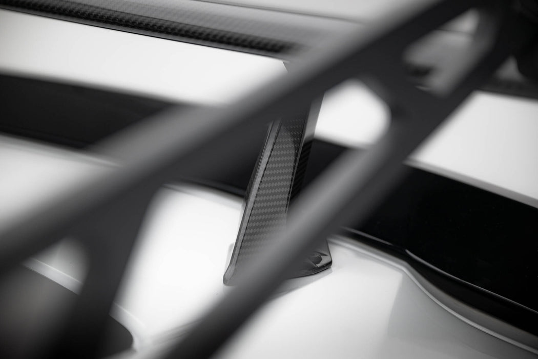 Maxton Design Carbon Spoiler With Upper Swan Mounting + LED Chevrolet Corvette Stingray / Grand Sport C7