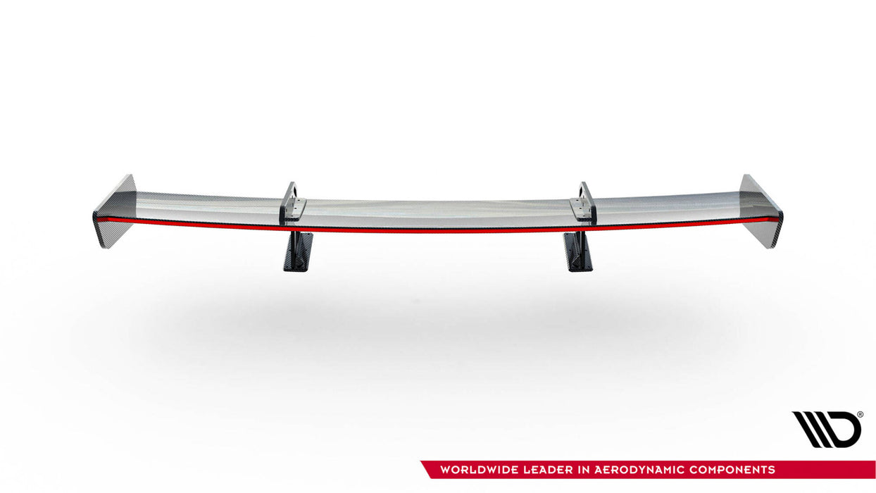 Maxton Design Carbon Spoiler With Upper Swan Mounting + LED Honda Civic SI Mk10