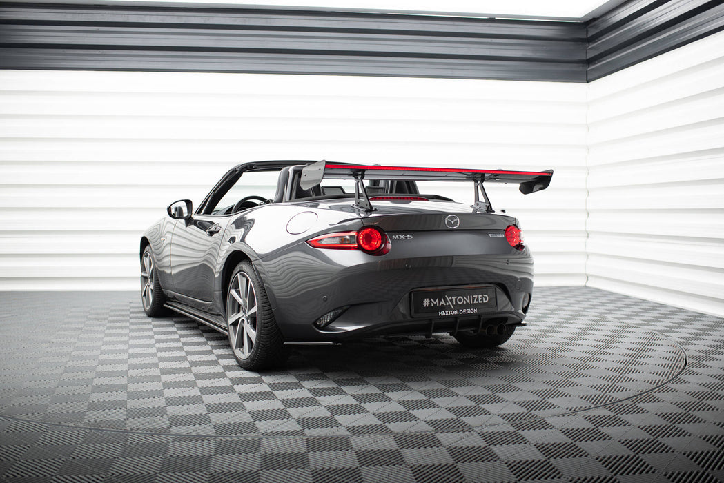 Maxton Design Carbon Spoiler With Upper Swan Mounting + LED Mazda MX-5 ND (Mk4)