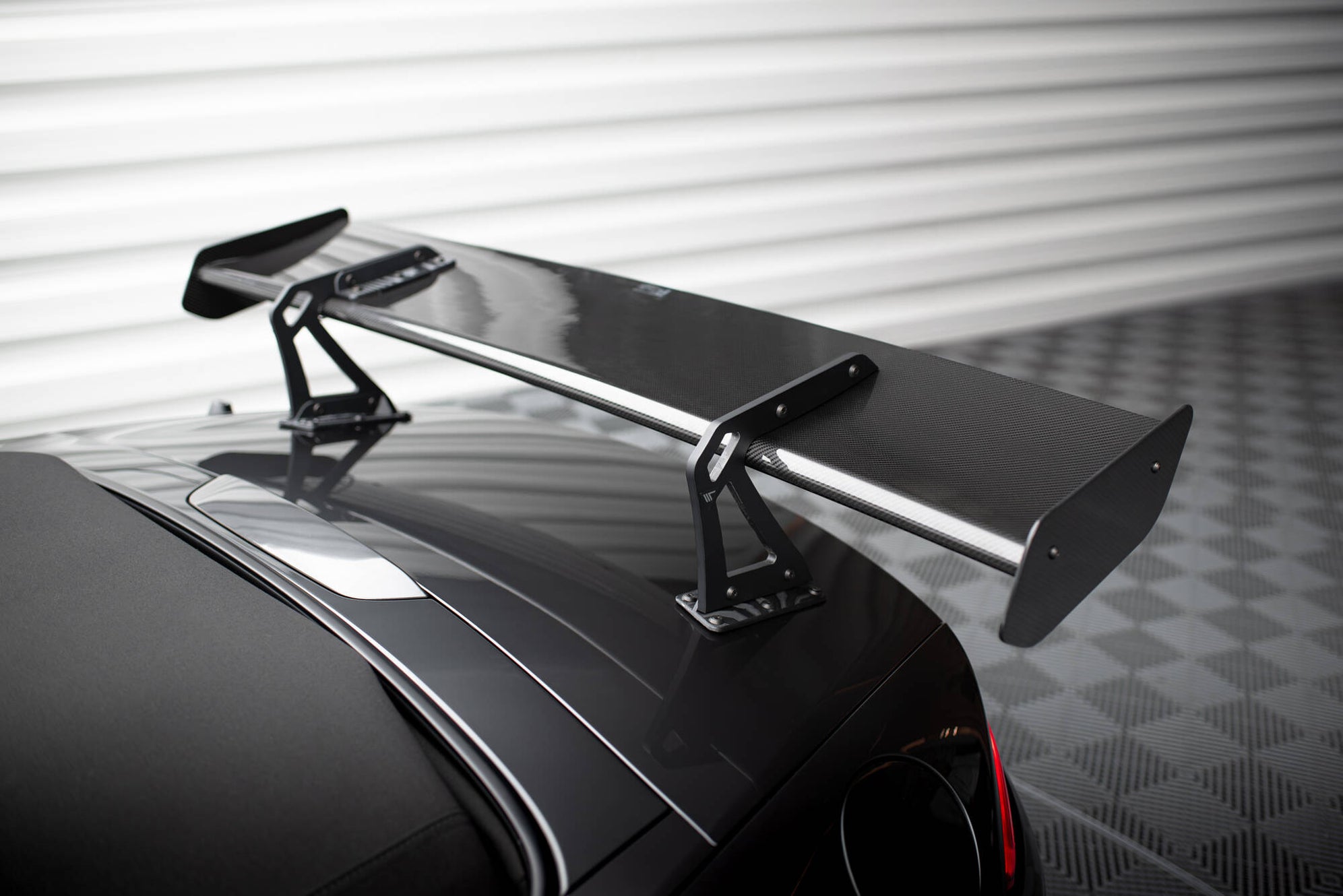 Maxton Design Carbon Spoiler With Upper Swan Mounting + LED Mazda MX-5 ...