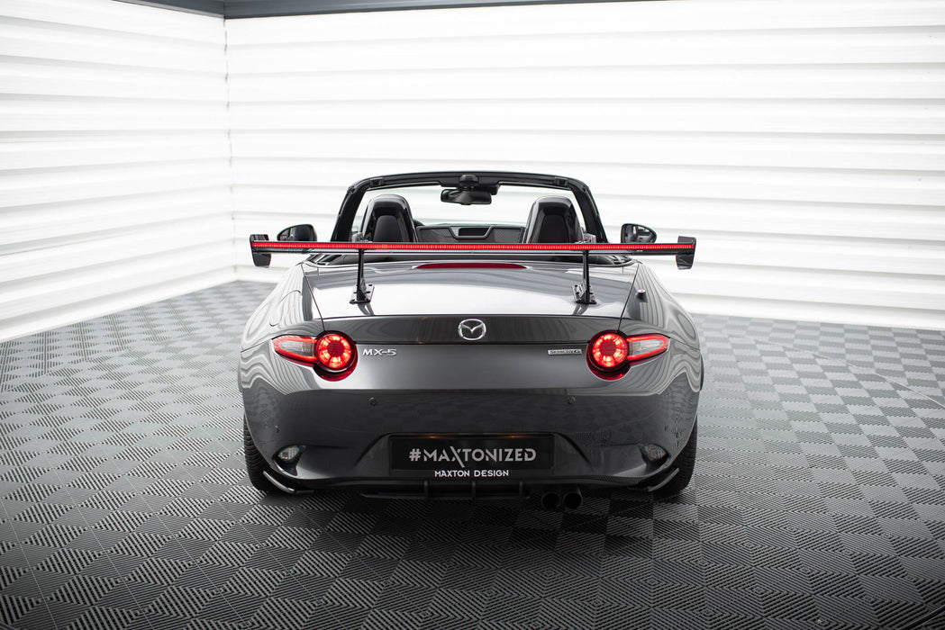 Maxton Design Carbon Spoiler With Upper Swan Mounting + LED Mazda MX-5 ND (Mk4)