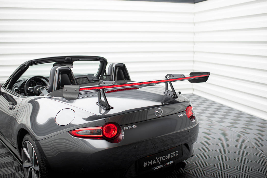 Maxton Design Carbon Spoiler With Upper Swan Mounting + LED Mazda MX-5 ND (Mk4)