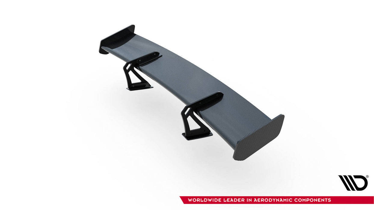 Maxton Design Carbon Spoiler With Upper Swan Mounting + LED Mercedes-Benz CLA Coupe C118 / C118 Facelift