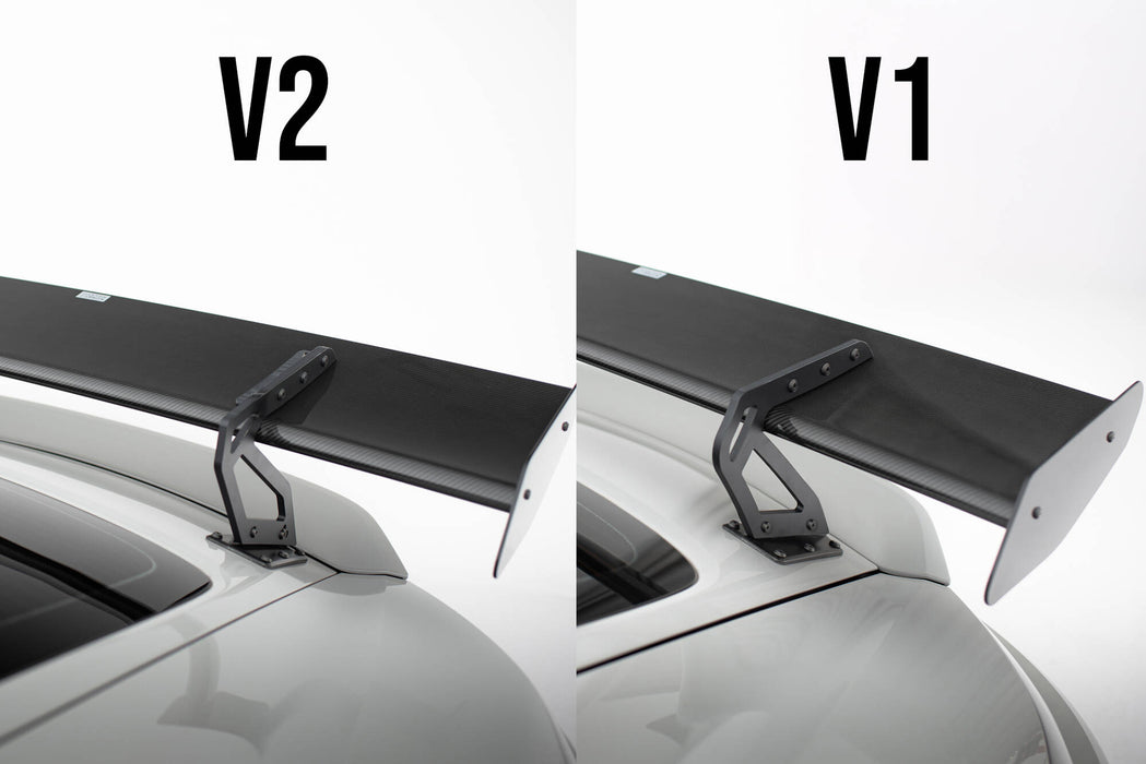 Maxton Design Carbon Spoiler With Upper Swan Mounting V.1 + LED Porsche 718 Cayman 982c