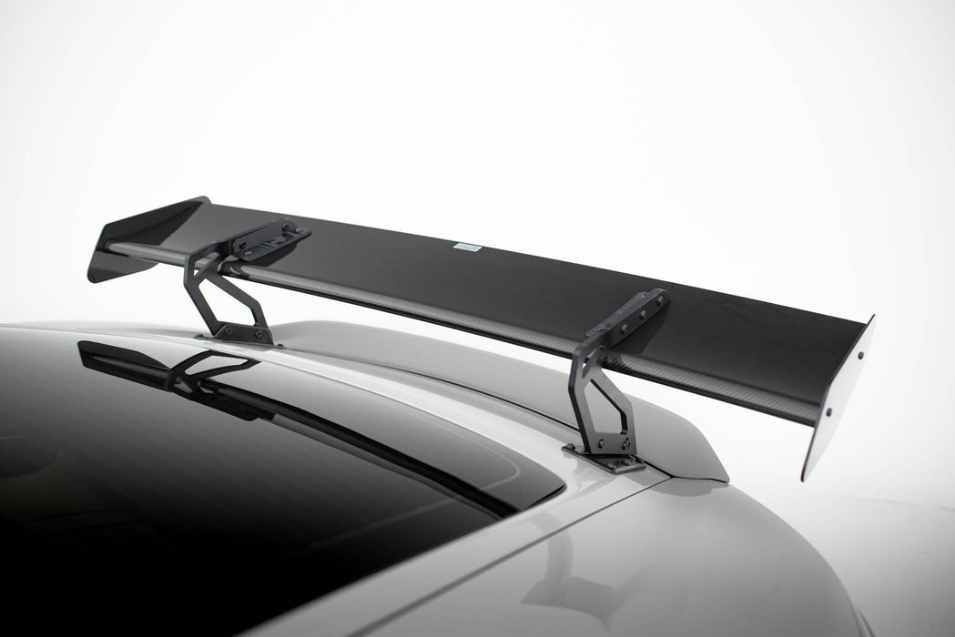 Maxton Design Carbon Spoiler With Upper Swan Mounting V.2 + LED Porsche 718 Cayman 982c