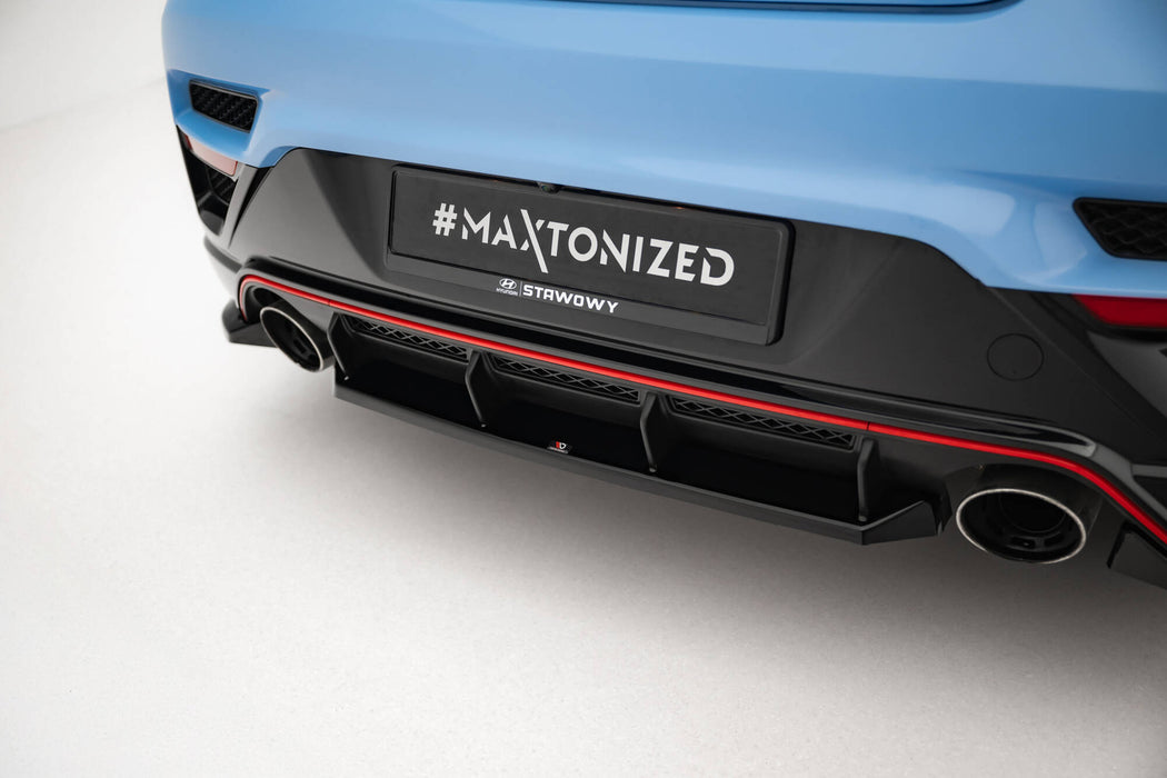 Maxton Design Central Rear Splitter for Hyundai Veloster N Mk2