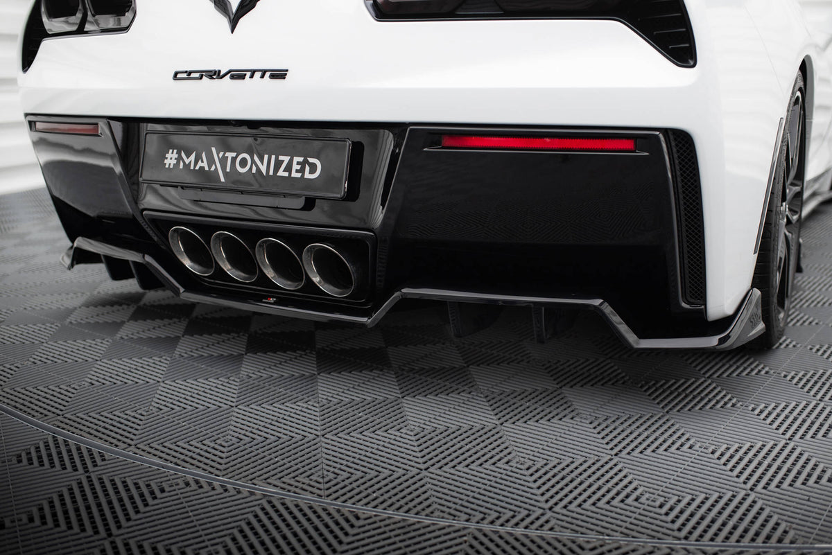 Maxton Design Central Rear Splitter (with vertical bars) Chevrolet ...