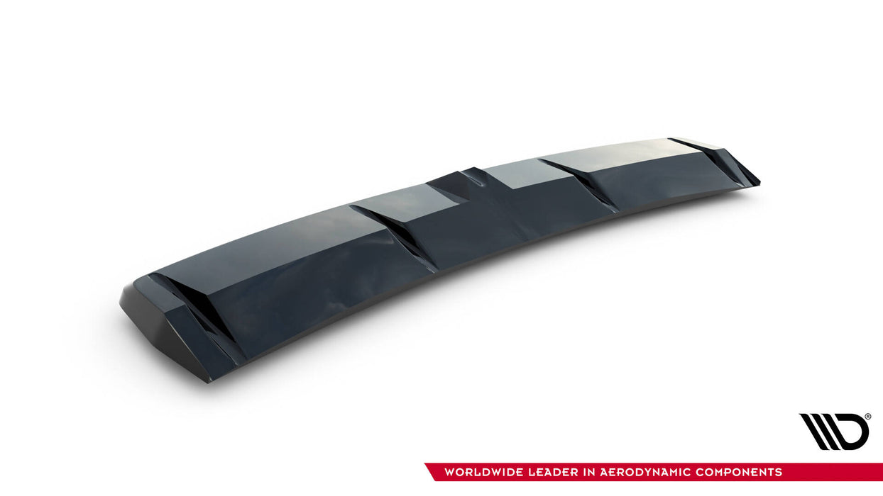 Maxton Design Central Rear Splitter (with vertical bars) Hyundai Elantra N Mk7