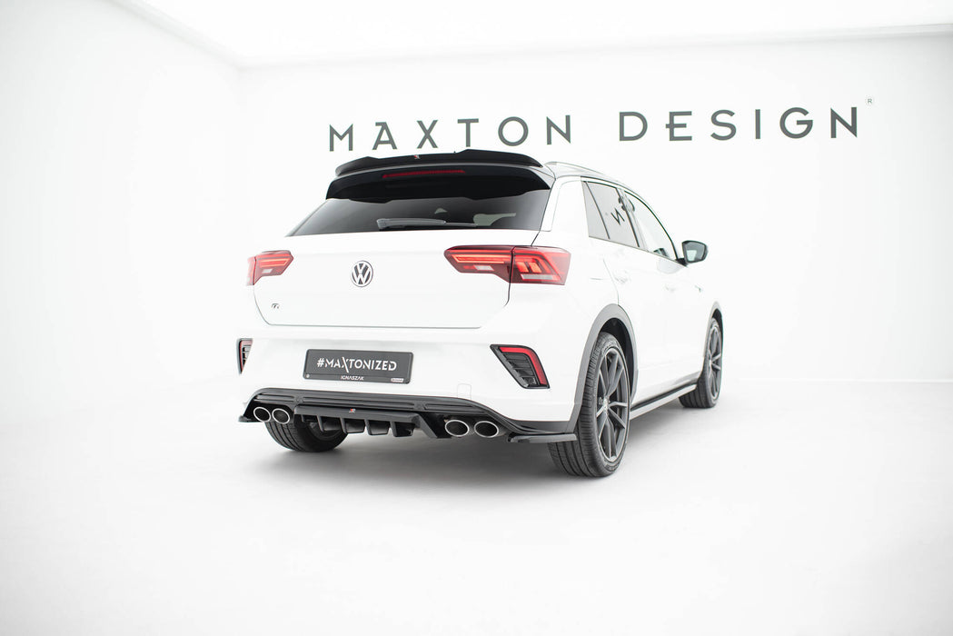 Maxton Design Central Rear Splitter (with vertical bars) Volkswagen T-Roc R Mk1