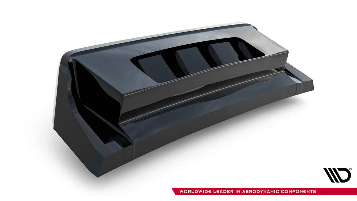 Maxton Design Central Rear Splitter (with vertical bars) Volkswagen T-Roc R Mk1