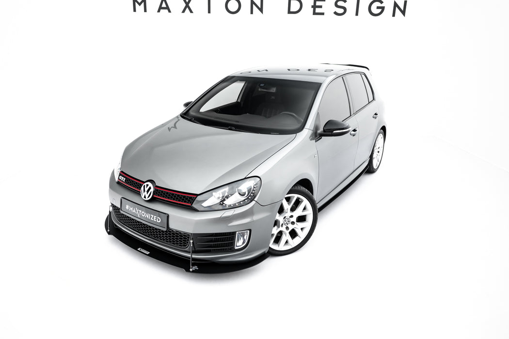 Maxton Design FRONT RACING SPLITTER VW GOLF MK6 GTI 35TH