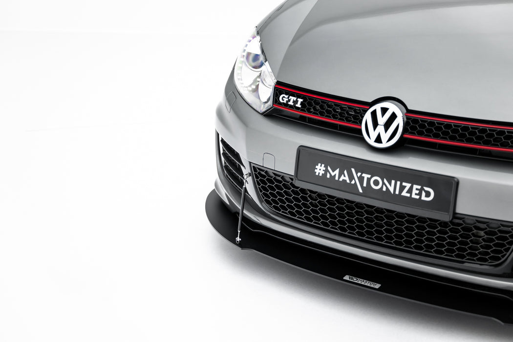 Maxton Design FRONT RACING SPLITTER VW GOLF MK6 GTI 35TH