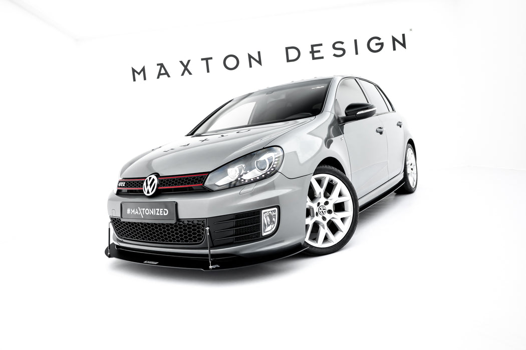 Maxton Design FRONT RACING SPLITTER VW GOLF MK6 GTI 35TH