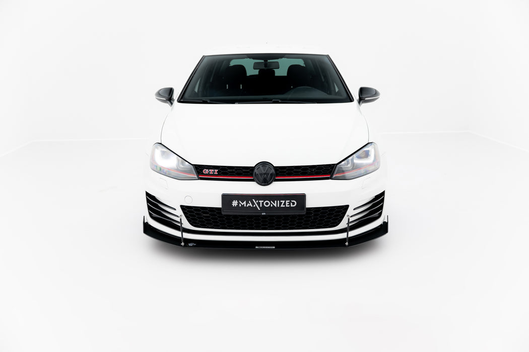 Maxton Design FRONT RACING SPLITTER VW GOLF VII GTI