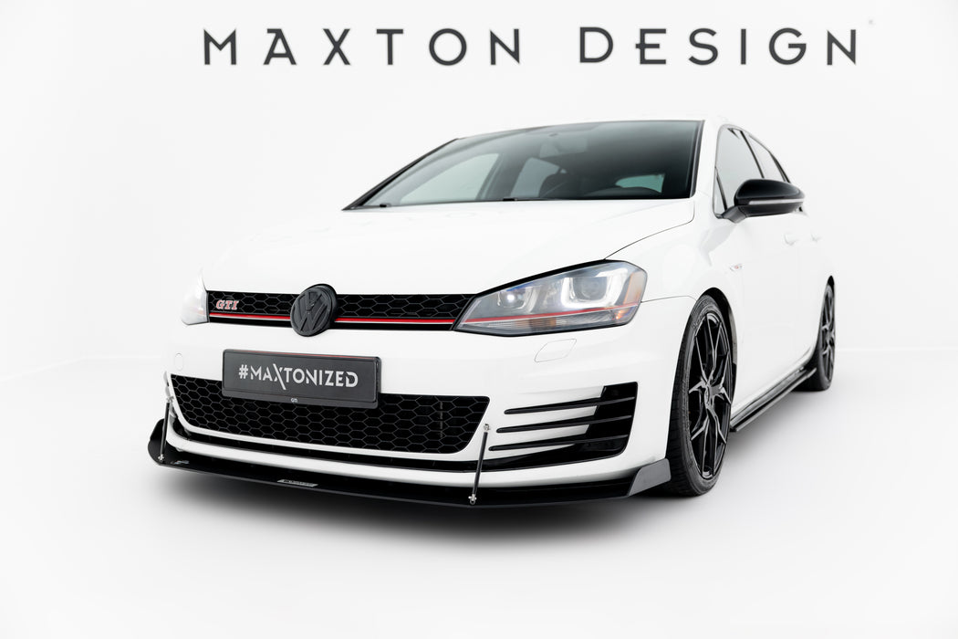 Maxton Design FRONT RACING SPLITTER VW GOLF VII GTI
