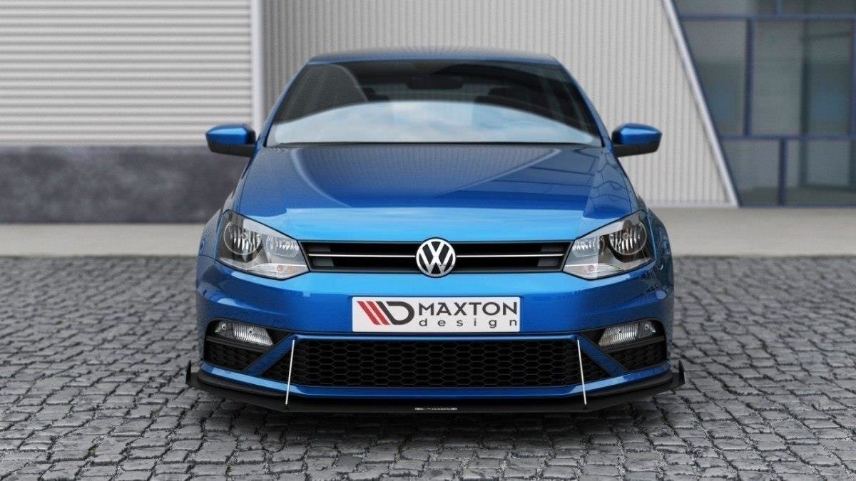 Maxton Design FRONT RACING SPLITTER (with wings) Volkswagen Polo GTI Mk5 Facelift