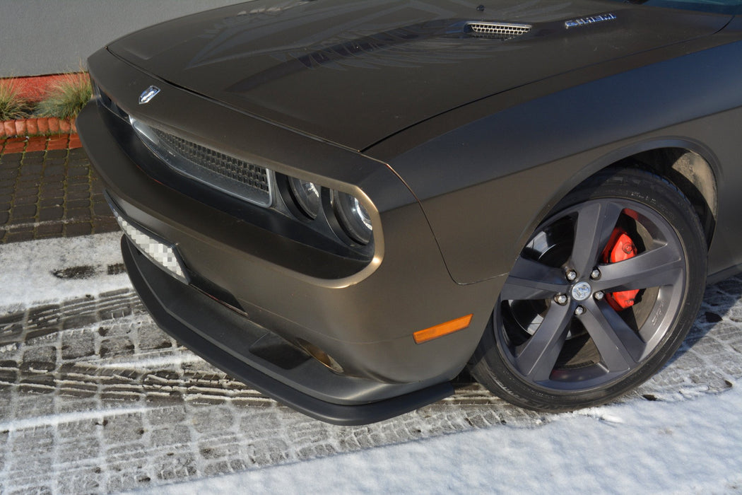 Maxton Design FRONT SPLITTER DODGE CHALLENGER MK3. PHASE-I SRT8 COUPE