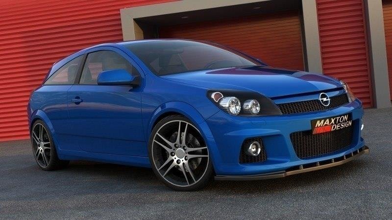 Maxton Design FRONT SPLITTER OPEL ASTRA H (FOR OPC / VXR)