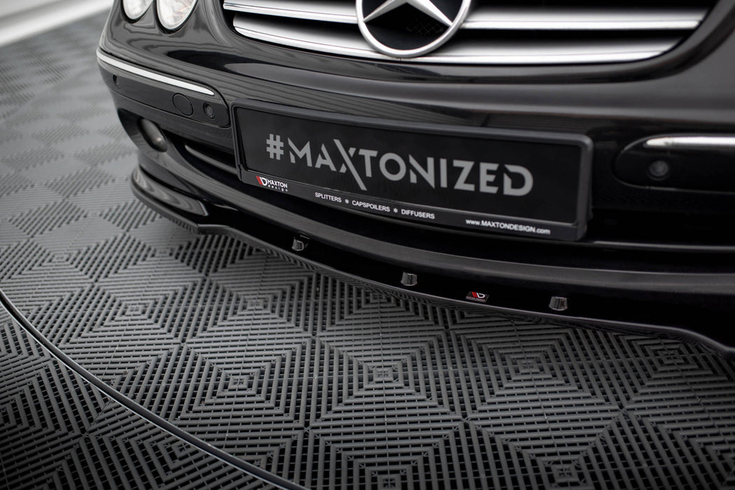 Maxton Design FRONT SPLITTER V.1 MERCEDES CLK W 209 FOR STANDARD VERSION