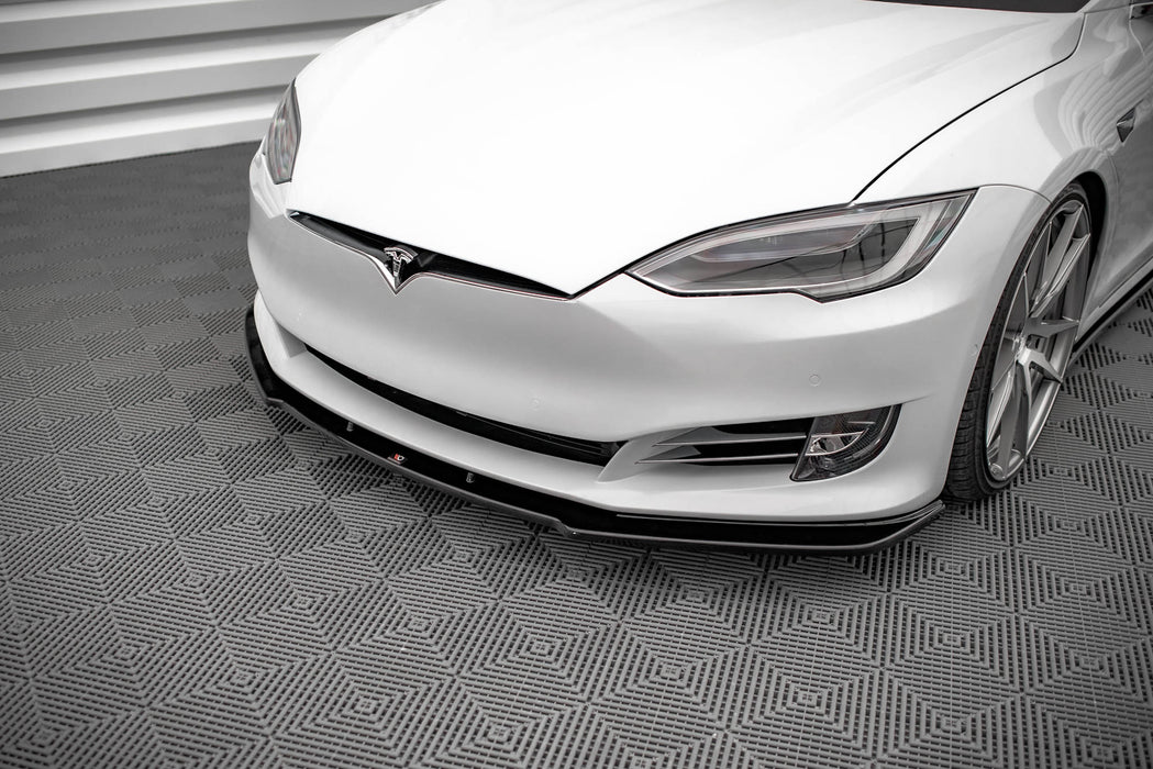 Maxton Design FRONT SPLITTER V.1 Tesla Model S Facelift