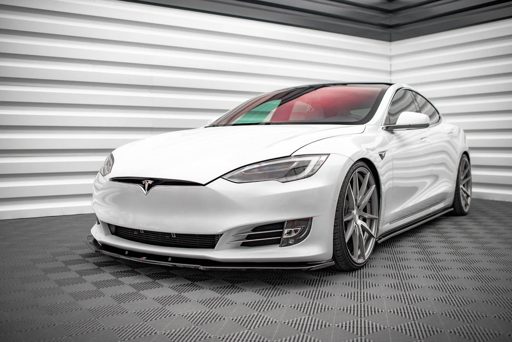 Maxton Design FRONT SPLITTER V.1 Tesla Model S Facelift