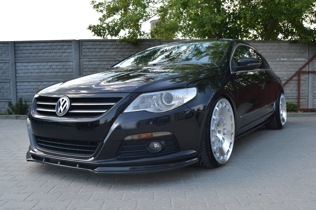 Maxton Design FRONT SPLITTER V.1 VW PASSAT CC PREFACE MODEL, STANDARD BUMPER