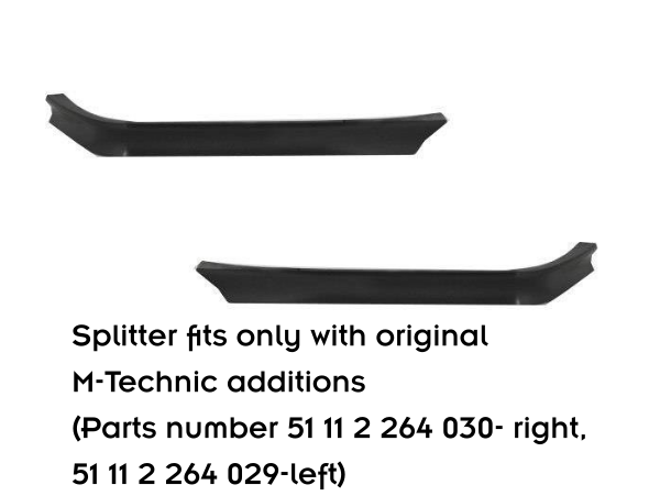 Maxton Design FRONT SPLITTER V.2 BMW M3 / 3 M-Pack E36 Coupe