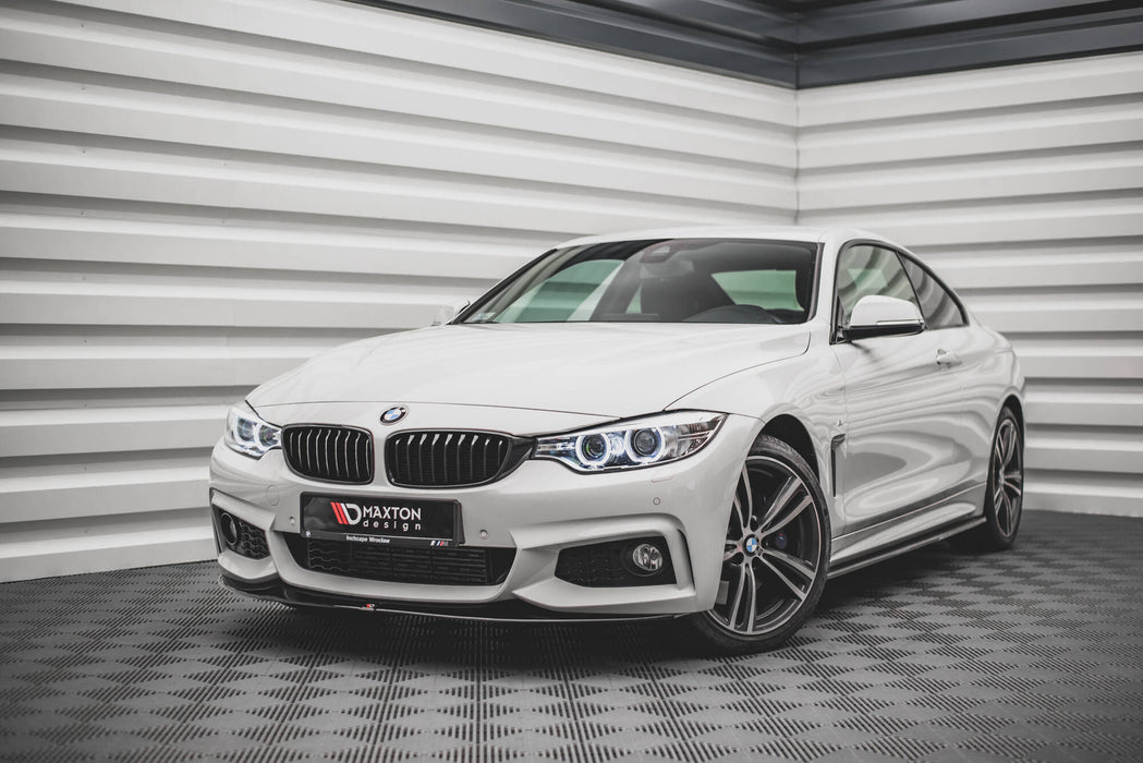 Maxton Design FRONT SPLITTER V.2 for V.2 BMW 4 Coupe / Gran Coupe / Cabrio M-Pack F32 / F36 / F33