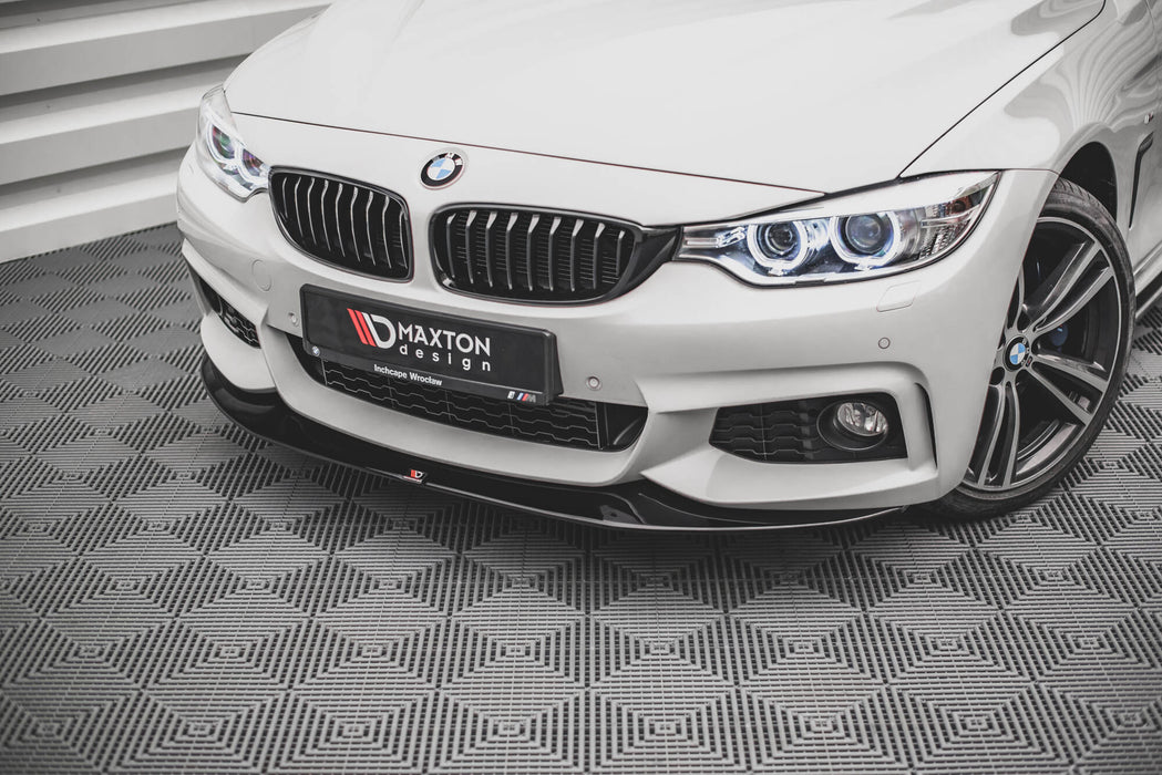 Maxton Design FRONT SPLITTER V.2 for V.2 BMW 4 Coupe / Gran Coupe / Cabrio M-Pack F32 / F36 / F33