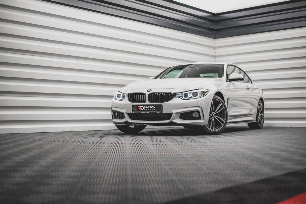 Maxton Design FRONT SPLITTER V.2 for V.2 BMW 4 Coupe / Gran Coupe / Cabrio M-Pack F32 / F36 / F33