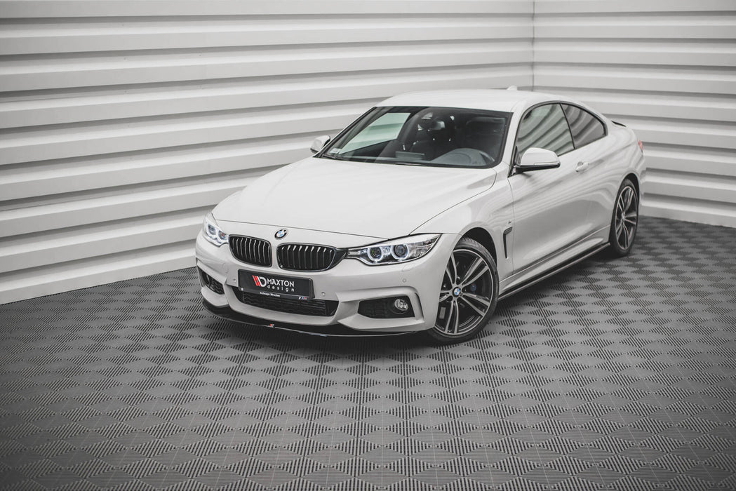 Maxton Design FRONT SPLITTER V.2 for V.2 BMW 4 Coupe / Gran Coupe / Cabrio M-Pack F32 / F36 / F33