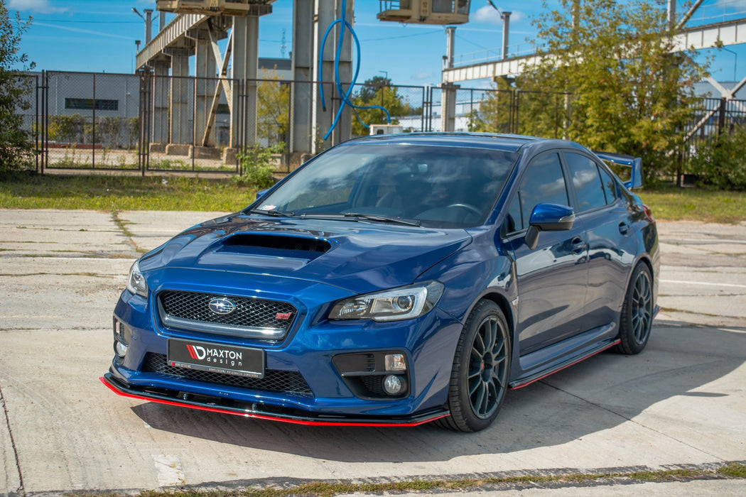 Maxton Design FRONT SPLITTER V.4 SUBARU  WRX STI