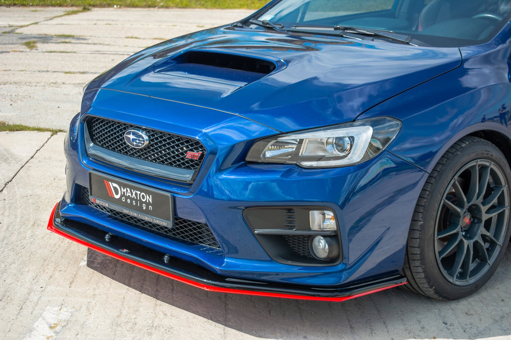 Maxton Design FRONT SPLITTER V.4 SUBARU  WRX STI