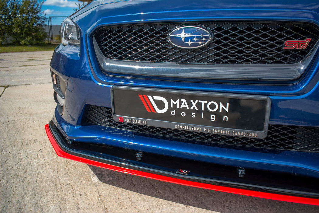 Maxton Design FRONT SPLITTER V.4 SUBARU  WRX STI