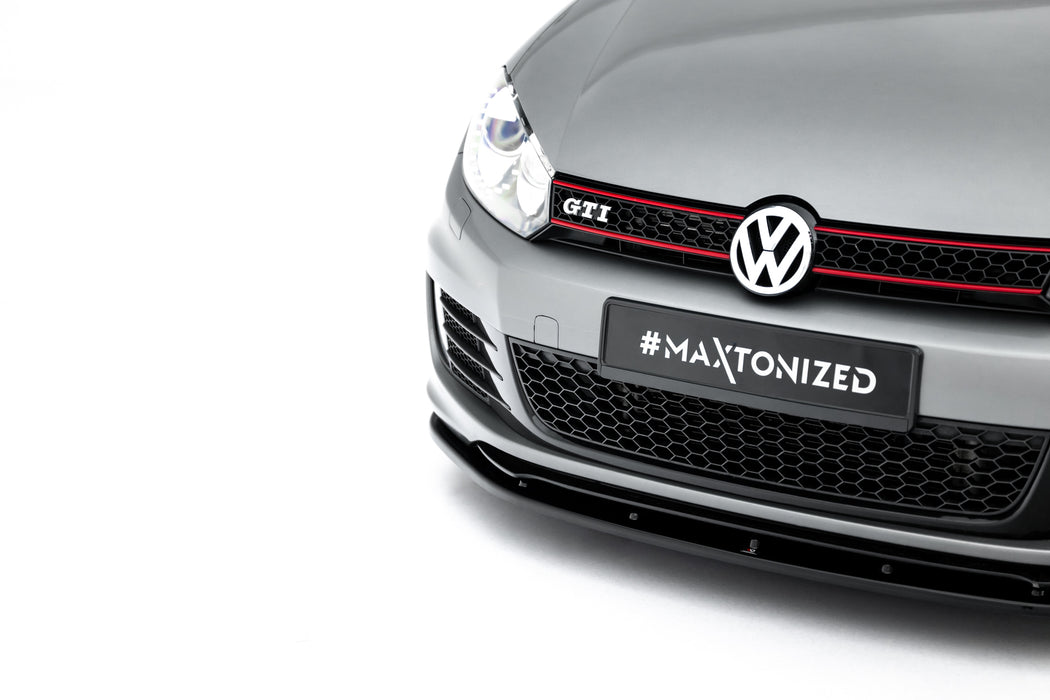 Maxton Design FRONT SPLITTER VER.2 VW GOLF VI (FOR GOLF GTI 35TH)