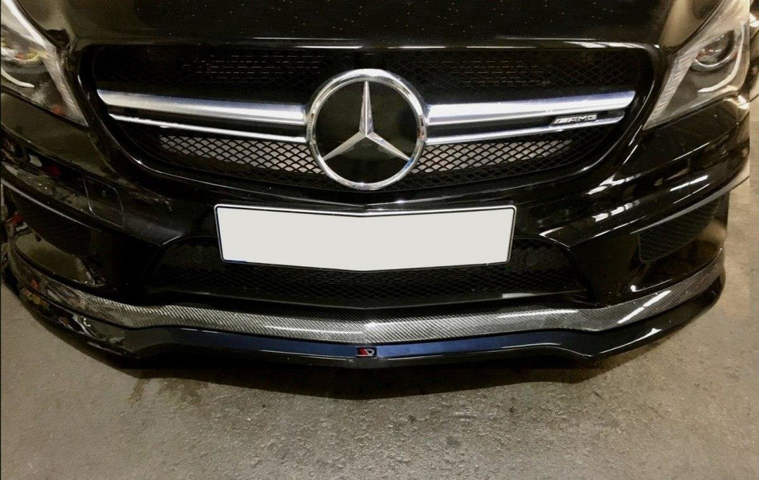 Maxton Design FRONT SPLITTER v.1 MERCEDES CLA 45 AMG C117 (PREFACE)